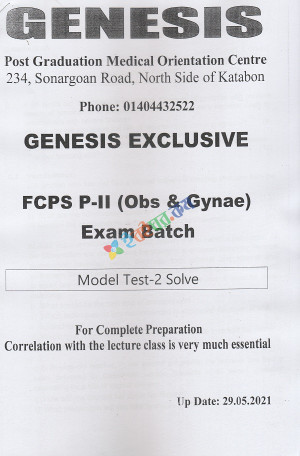 Genesis Exclusive Exam Batch For FCPS P-2 (Obs & Gynae)