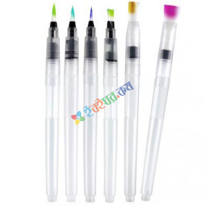 Water Brush Pen Set 6pcs Large Capacity Different Shapes Soft Calligraphy Water Paint Brush Drawing Brush Pen