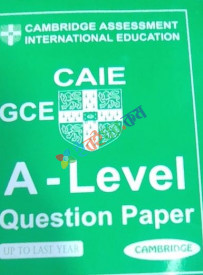 Cambridge GCE A Level Question Paper-1