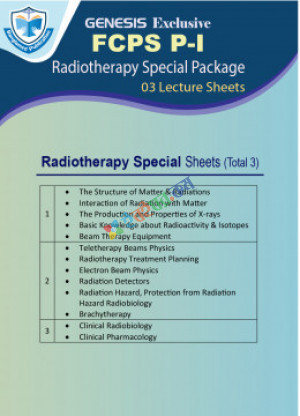 Genesis Lecture Sheet FCPS Part-1 Radiotherapy Special Package (3 Sheet)