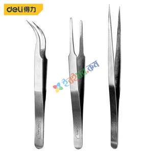 Deli DL396003B Stainless Steel Tweezers Set