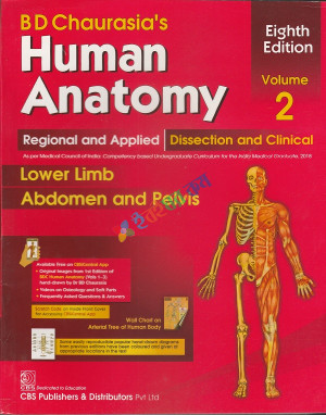 BD Chaurasia's Human Anatomy Volume 2 Lower Limb Abdomen and Pelvis (Color)