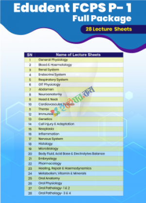 EDUDENT Lecture Sheet FCPS Part-1 Full Package (28 Sheet)