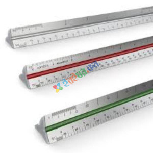 Architectural Scale Ruler - 12 Plastic Triangular Drafting Ruler