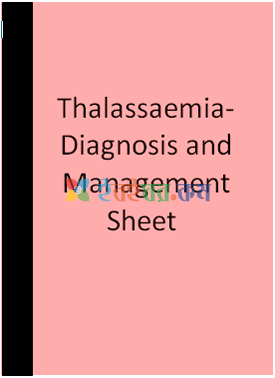Thalassaemia Diagnosis and Manegement Sheet (eco)
