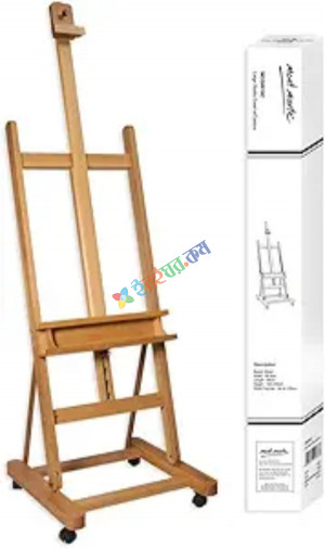 MM Large Studio Easel w/castors Beech Wood