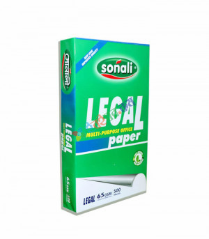 Sonali Legal Size Paper (65 GSM) 1 Rim (500 Sheets)