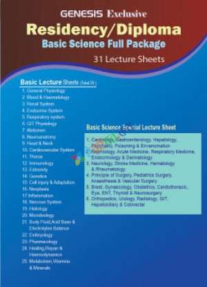 Genesis Lecture Sheet Basic Science & Diploma Residency Full Package (31 Sheet)