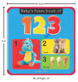 Baby's foam book of 123