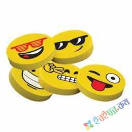Emoticons Fun Smiling Erasers - 4 Pcs