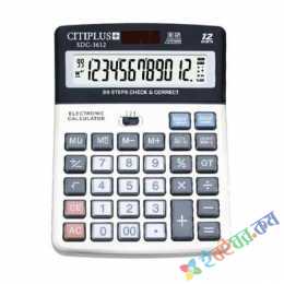 Citiplus Glass Key Series Electronic Calculator - SDC-3612