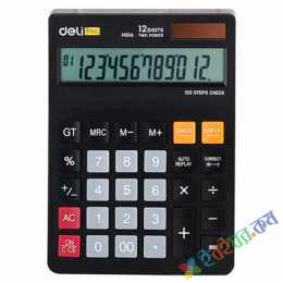 Deli Desk Calculator Plastic-12 Digits - EM01420