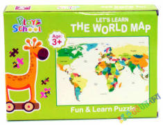 Funskool-Play & Learn World Map Puzzles