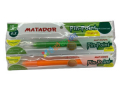 Matador Pin Point Rubberised Premium Oil GEL Pen 0.5 Mm Black 12 Pcs