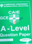 Cambridge GCE A Level Question Paper-1