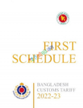 FIRST SCHEDULE (Bangladesh Customs Tariff- 2022-23)