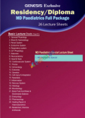 Genesis Lecture Sheet Pediatrics Residency & Diploma Full Package (26 Sheet)