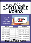 Doubling Two-Syllable Words  (eco)