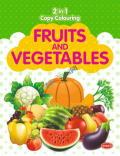 2 In 1 Copy Colouring Fruits And Vegetables