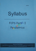 BCPS Syllabus For FCPS Part-1 Paediatrics (eco)